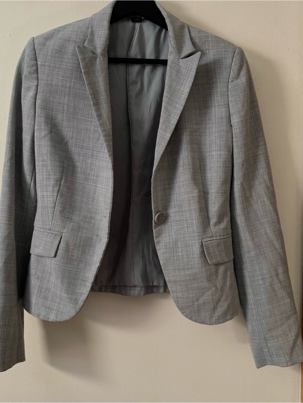 Express Light Gray Women's Tailored Blazer